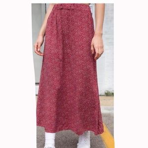 Brandy Melville red maxi skirt